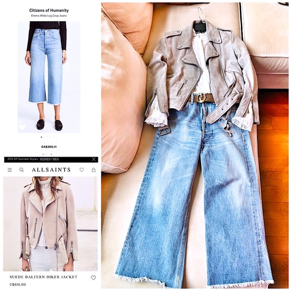 ALLSAINTS SUEDE BALFERN BIKER JACKET - Picture 17 of 17